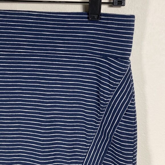 Toad & Co Moxie Skirt Womens Small Navy/White Striped Cotton Stretch Nautical - Picture 7 of 10